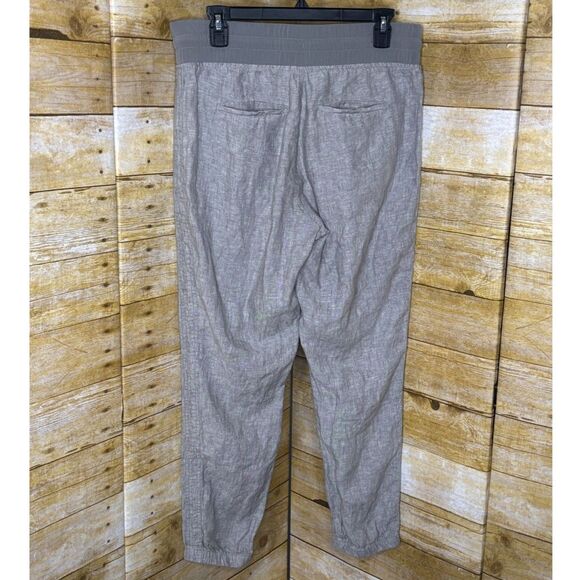 ATHLETA CABO TIDE LINEN CASUAL CLASSIC SUMMER RESORT EVERYDAY GRAY JOGGERS 8 - Picture 3 of 3